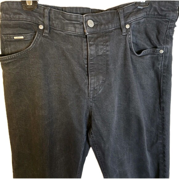 Hugo BOSS Mens Candiani Jeans /Black/Slim Straight/Designer/Spandex Blend - Picture 2 of 15